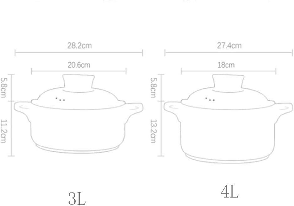 Ceramic Stew Soup Hot Pot Rice Cooker with Lid, Stockpot Cookware for Multipurpose Use(27.4 * 19 cm (10.7 * 7.5 inches))