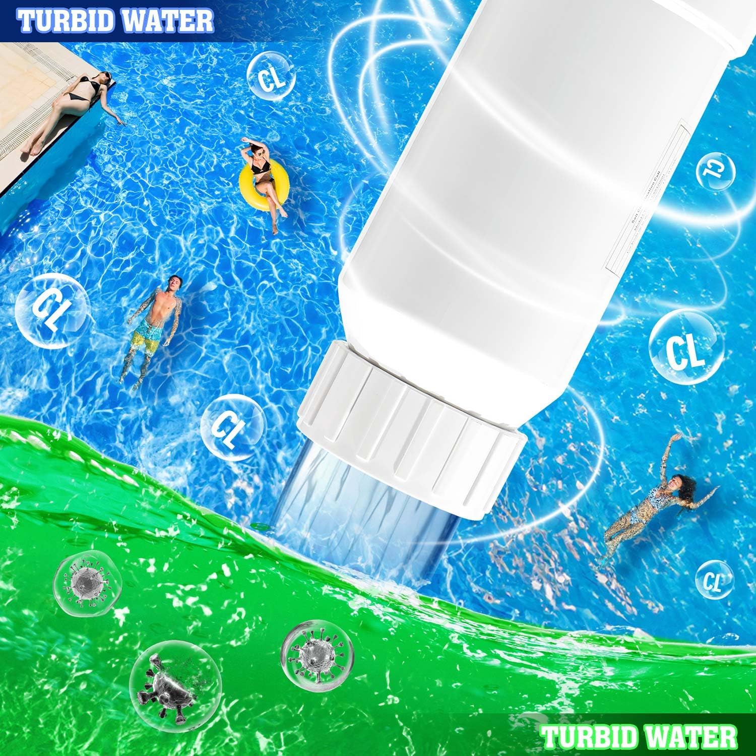 T-15 Pool Salt Cell for Salt Water Pool Chlorinator System Salt Cell Replacement Part for Hayward T Cell T15 940 W3T-CELL-15 Cell Salt Chlorination Cell Up to 40000 Gallons (40000 Gallons)