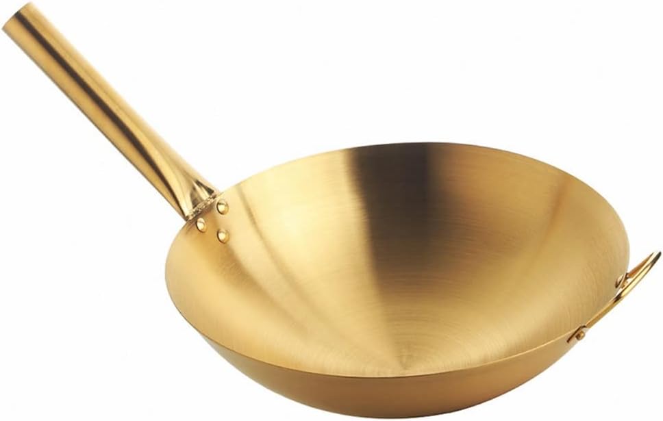 Cooking Utensils Stainless Steel Matte Wok Traditional Gas Stove Pot Kitchen Tools