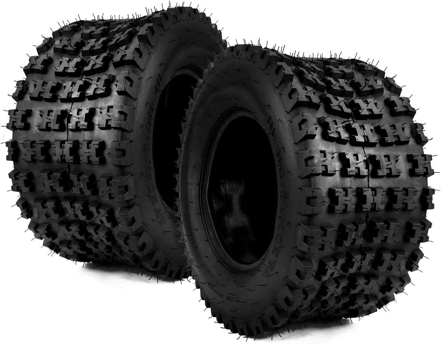 PHILTOP 20x10-10 ATV UTV Tires, 4-Ply Super Mud All-Terrain Off-Road Tires,Set of 2