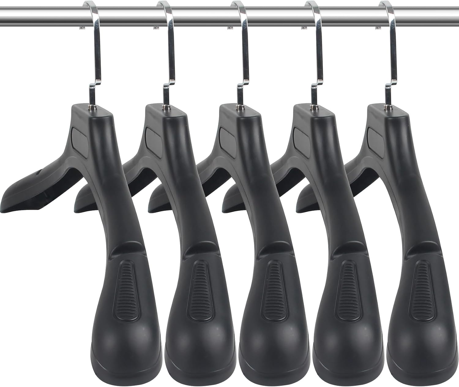 DEDU Suit Hangers for Men 100 Pack, Extra Wide Suit Hanger Non Slip Width 17.7