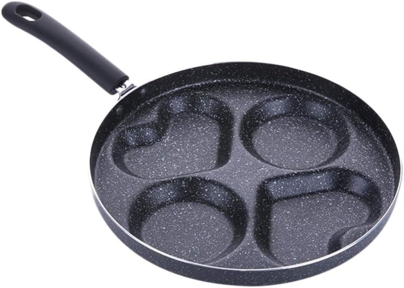 Frying Pans 4-Cup Egg Frying Pan Alloy Egg Cooker Pan Poached Egg Burger Steak Pan for Home Kitchen Cooking Tool Square Griddle Pan Wok