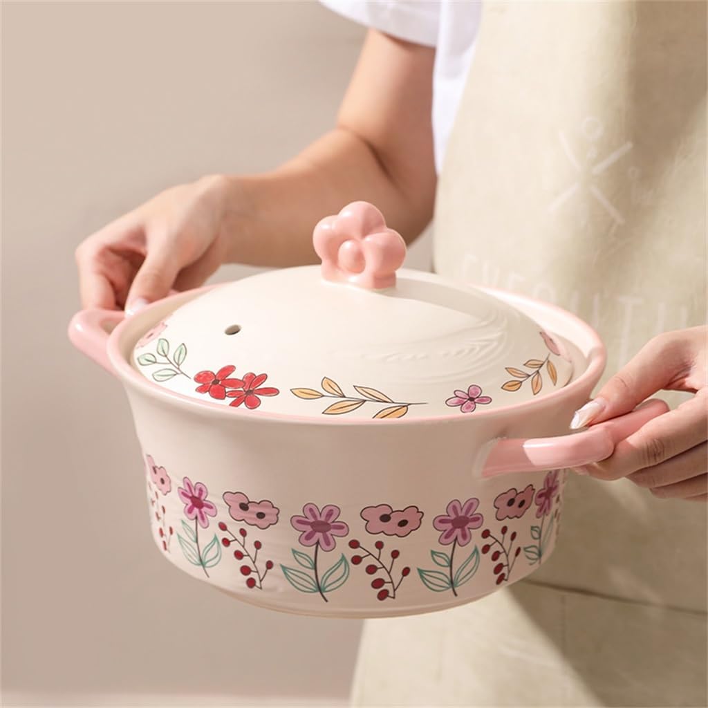 Household Ceramic Casserole Stove Soup Stew Pot Large Gifts
