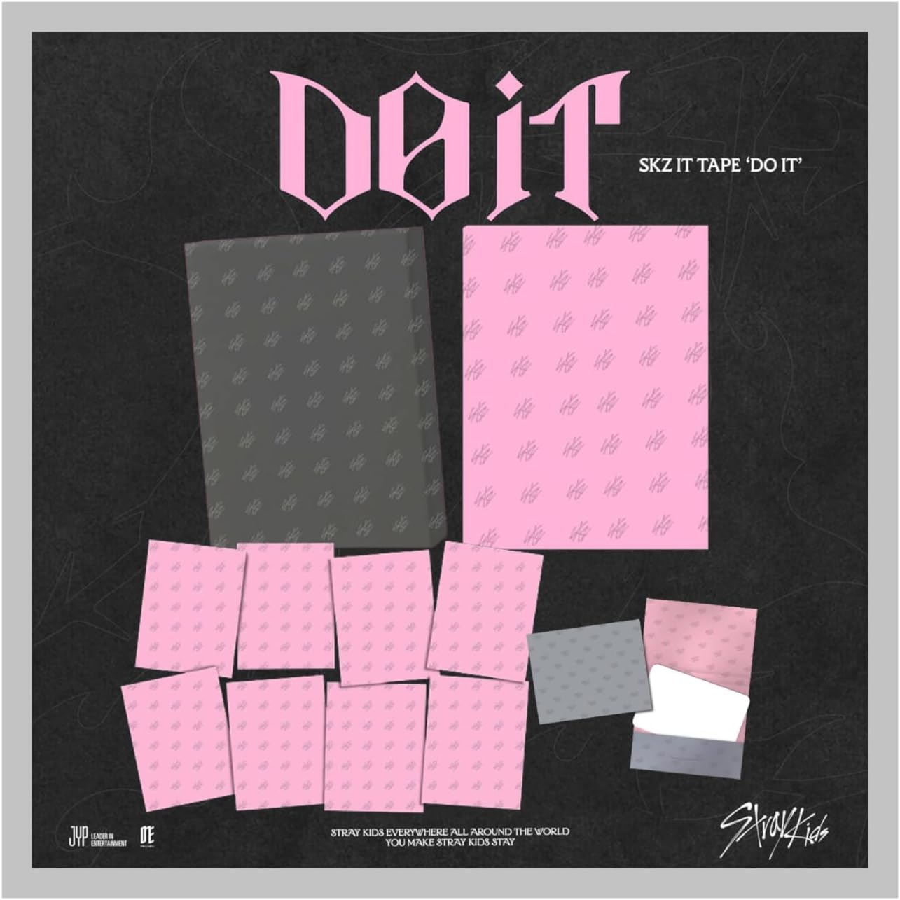 Stray Kids DO IT SKZ IT TAPE Album with Tracking Sealed (4 Version Set : DO+IT+1Accordion+PLVE)