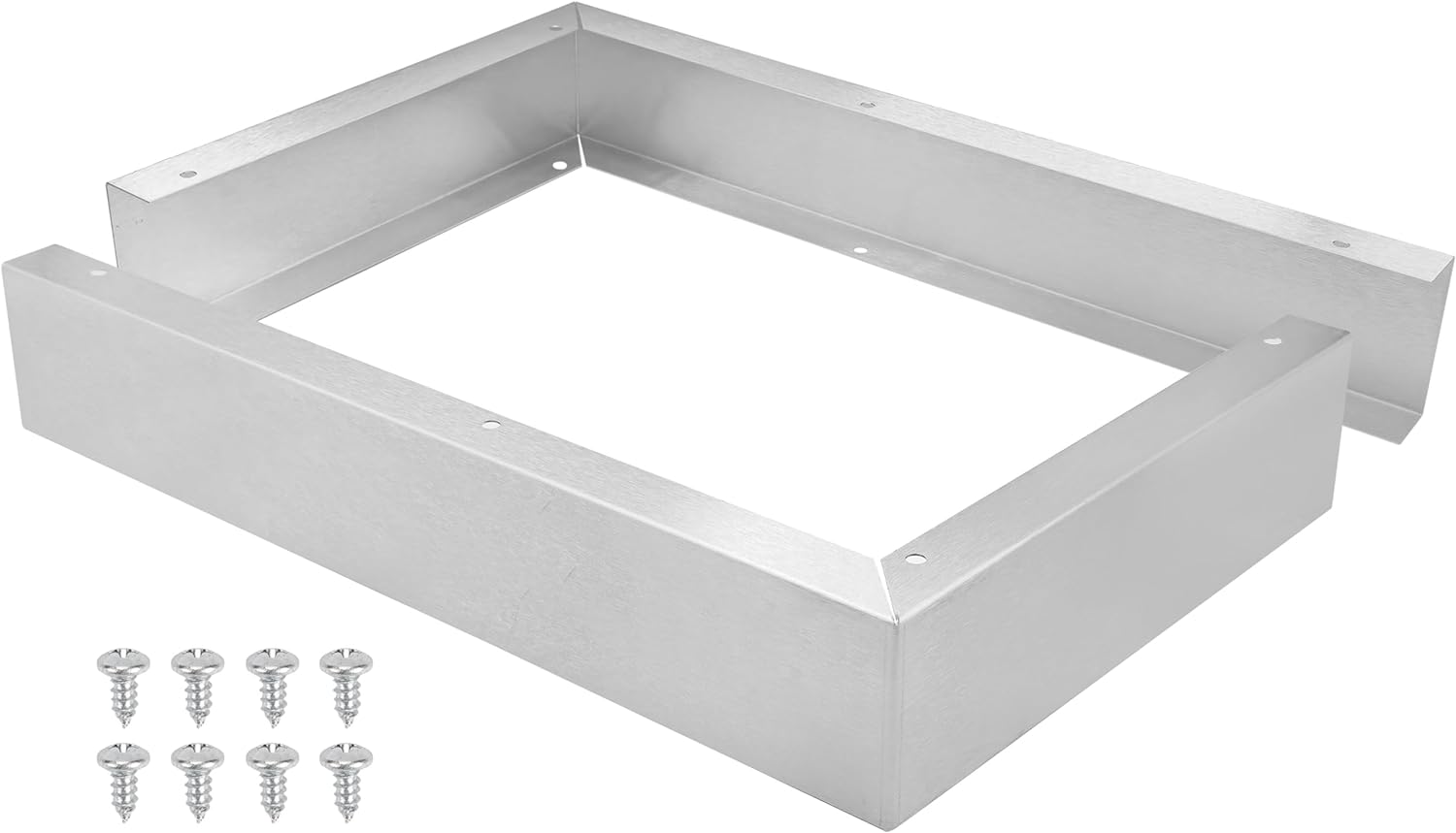 Microwave Filler Kit 2.95” Wide Stainless Steel Microwave Trim Kit Replaces W10164745 - Compatible with Whirlpool GE and Most Other Brands - Fills Over the Range Oven Cabinet Gap - 17.25”D x 10.75”H