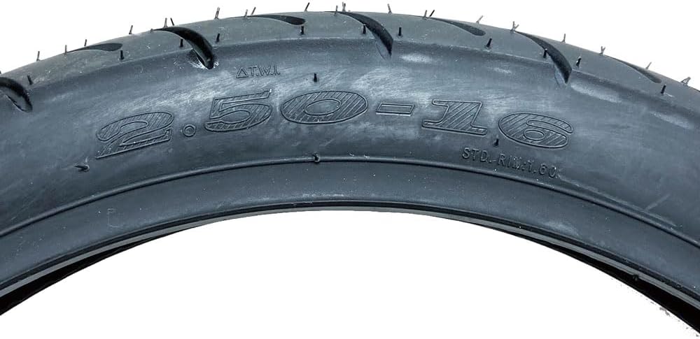 MMG Set of 2 Tires 2.50-16 (P83) Front/Rear Motorcycle Sport Street Performance Tread