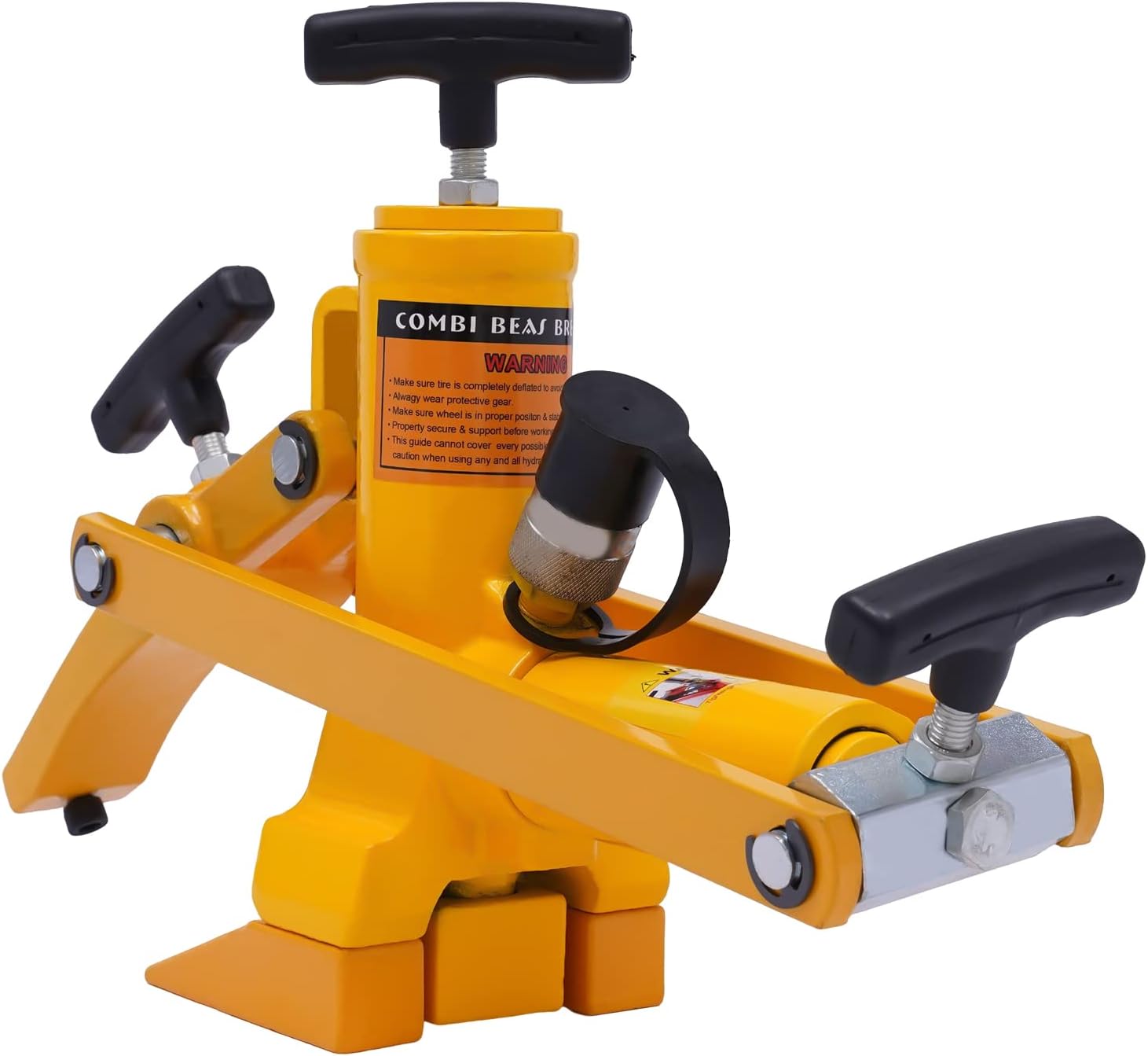 Bead Breaker, 10000PSI Hydraulic Metal Foot Pump and Air Hose for Tractor Trucks Lawn Mower ATV (Hydraulic Foot Pump)