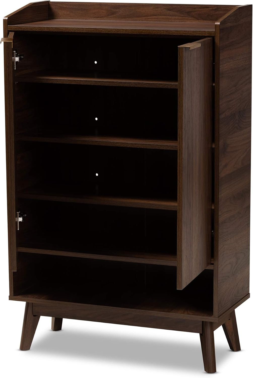 Baxton Studio Shoe Cabinet, Brown