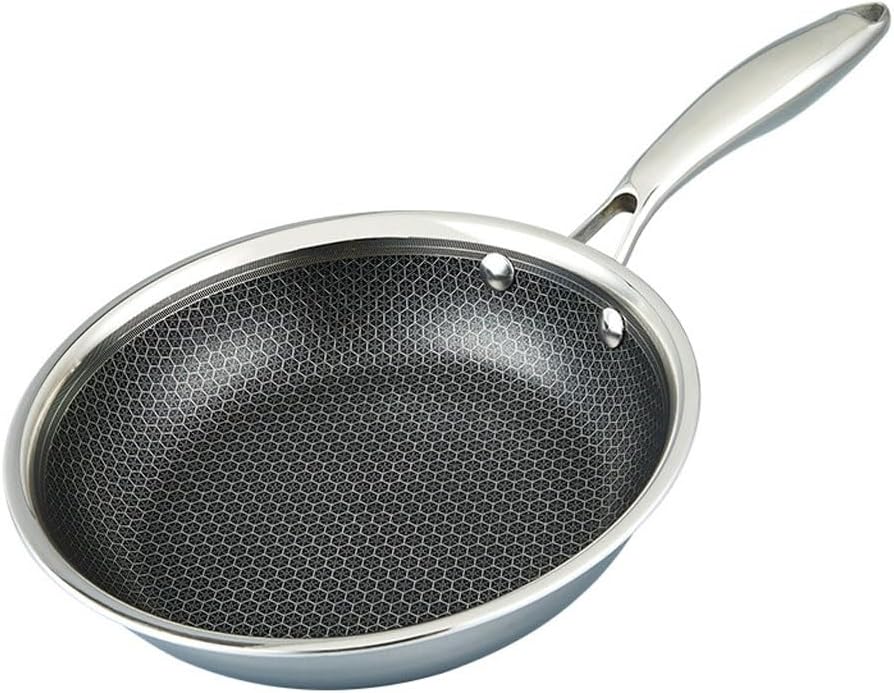 304 Honeycomb Rust Steel Frying Pot Coating Non Stick