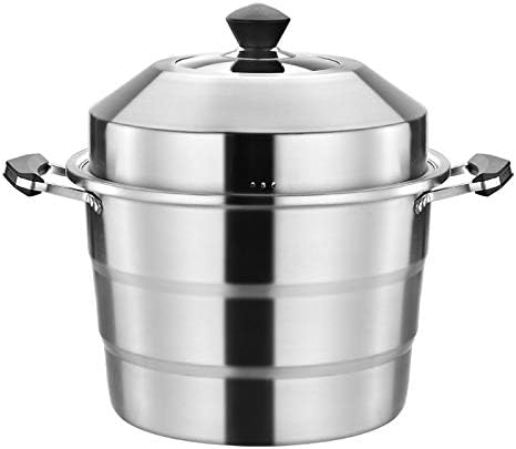 Double Boilers Stainless Steel Soup Pot Cookware Kitchen Multi Cooking Tool Steamer Steam Pots Induction Cooker Basket,45Cm，45cm