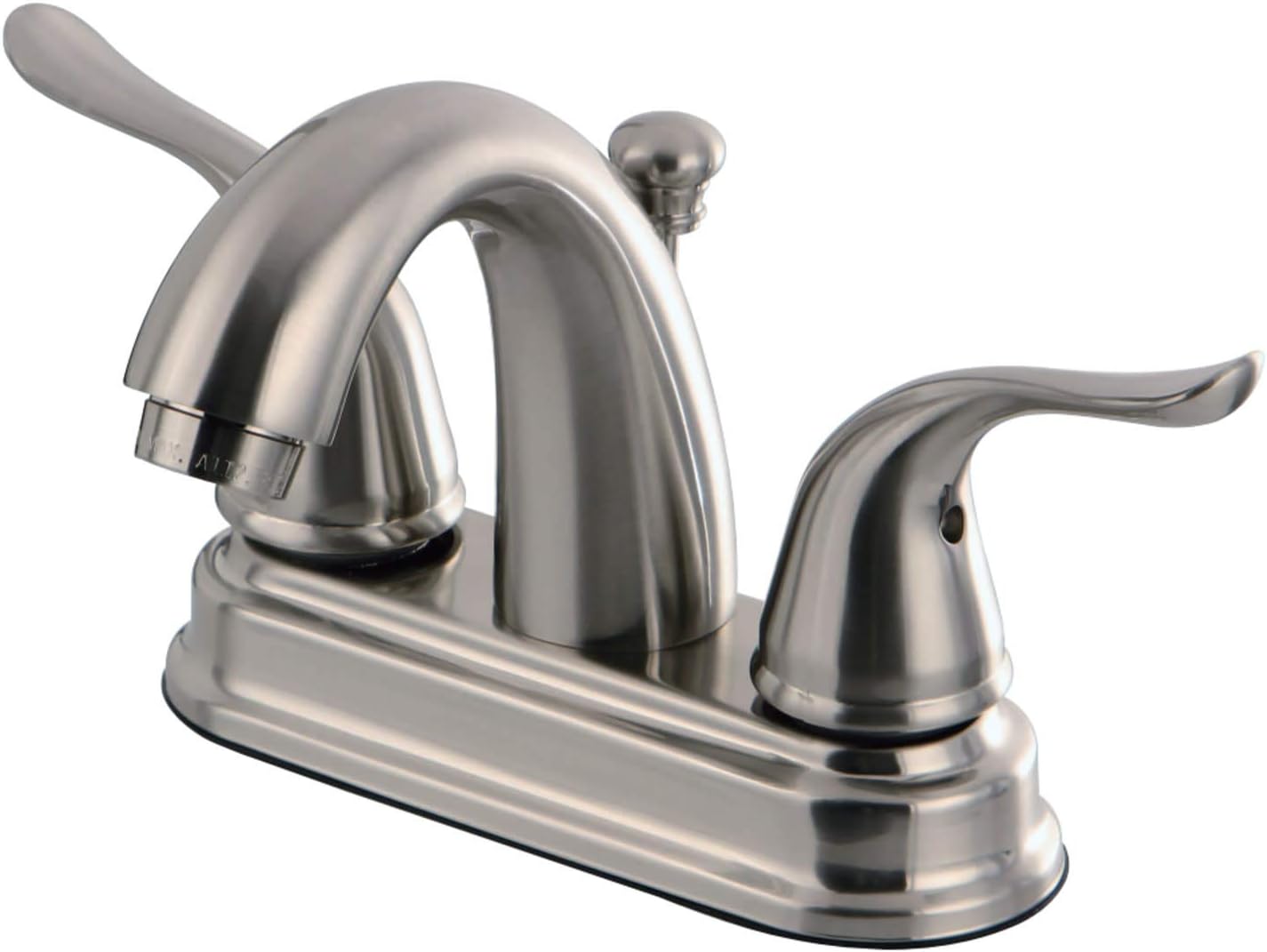 Kingston Brass KB5618YL Yosemite 4 Inch Centerset Two Handle Lavatory Faucet, 3-5/8 inch in Spout Reach, Brushed Nickel