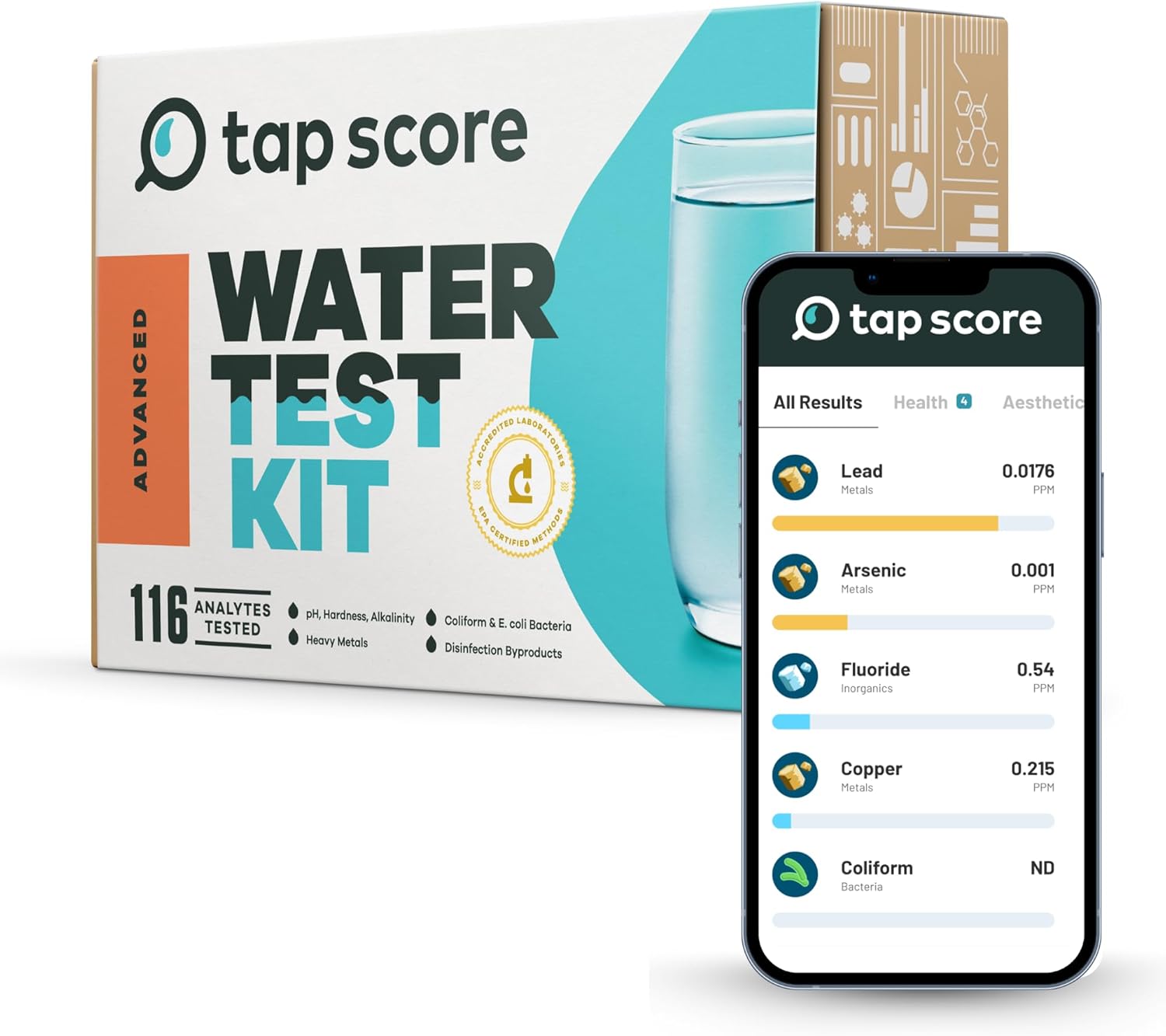 Advanced Home Water Test Kit | Well or City | EPA Certified Drinking Water Labs | #1 Best Home Water Test - Wirecutter