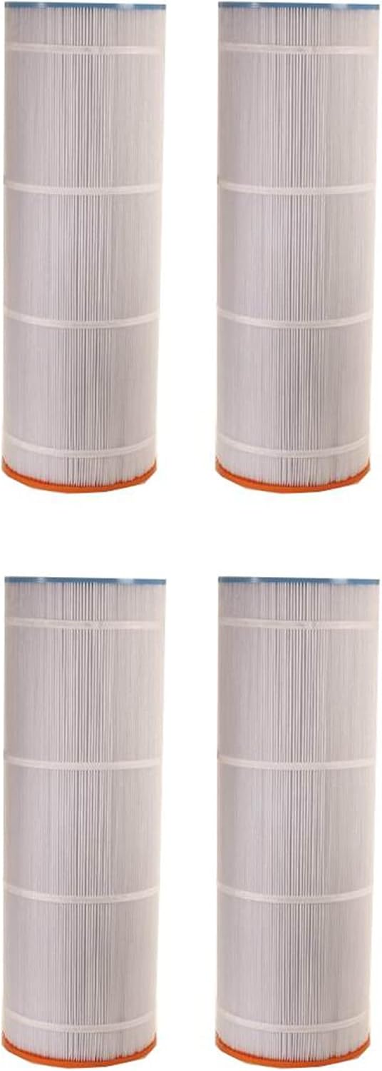 Unicel UHD-SR100 102 Square Foot 4 Oz Media Replacement Swimming Pool Filter Cartridge, 195 Pleats, Compatible with Sta-Rite Posi-Flo Models (4 Pack)