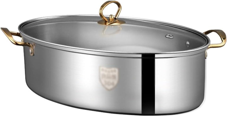 Steamed Fish Pot Oval Artifact Extra-large Multi-layer Household Multifunctional