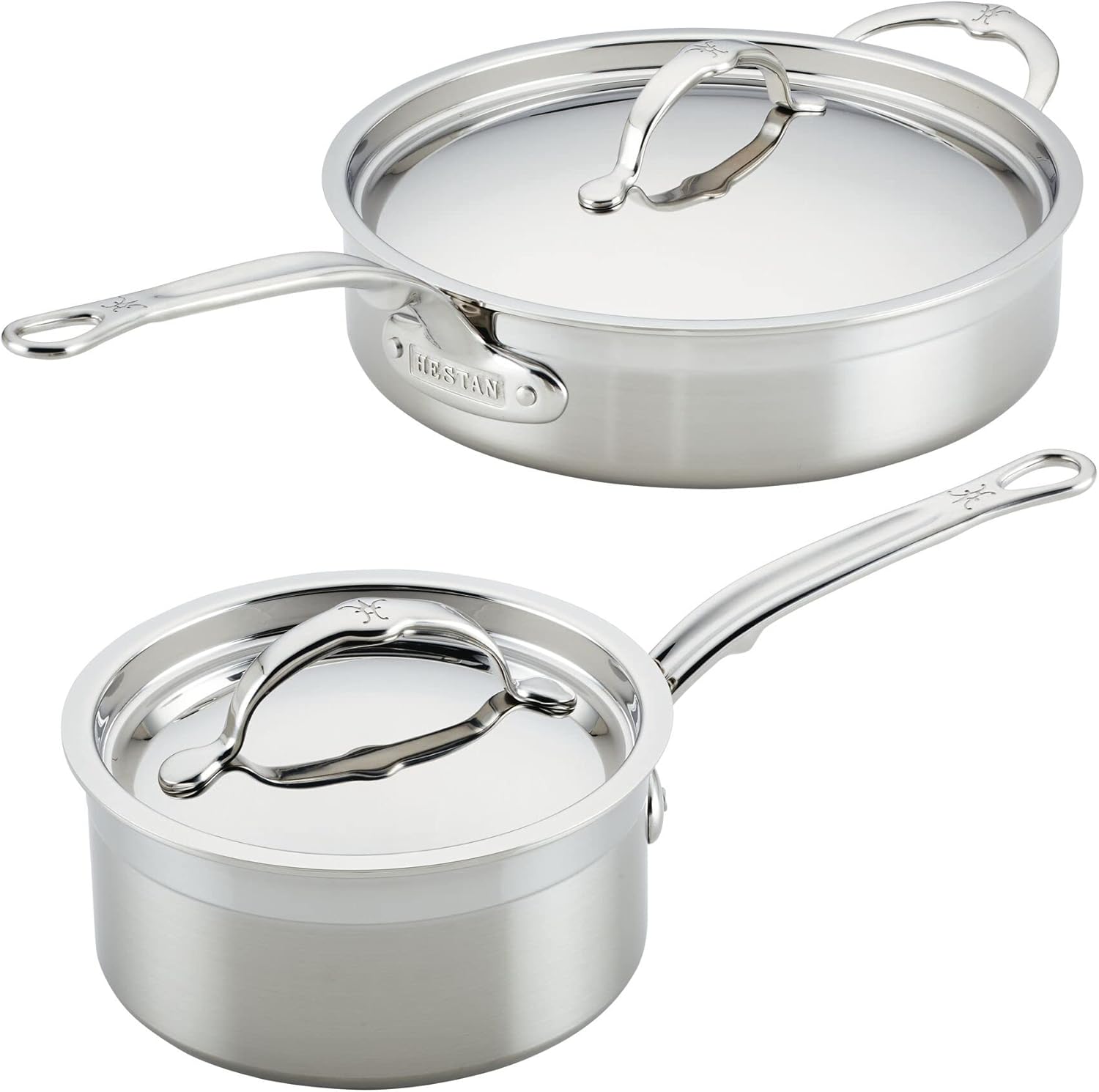 Hestan ProBond - Professional Clad Stainless Steel 4-Piece Starter Cookware Set, Induction Compatible