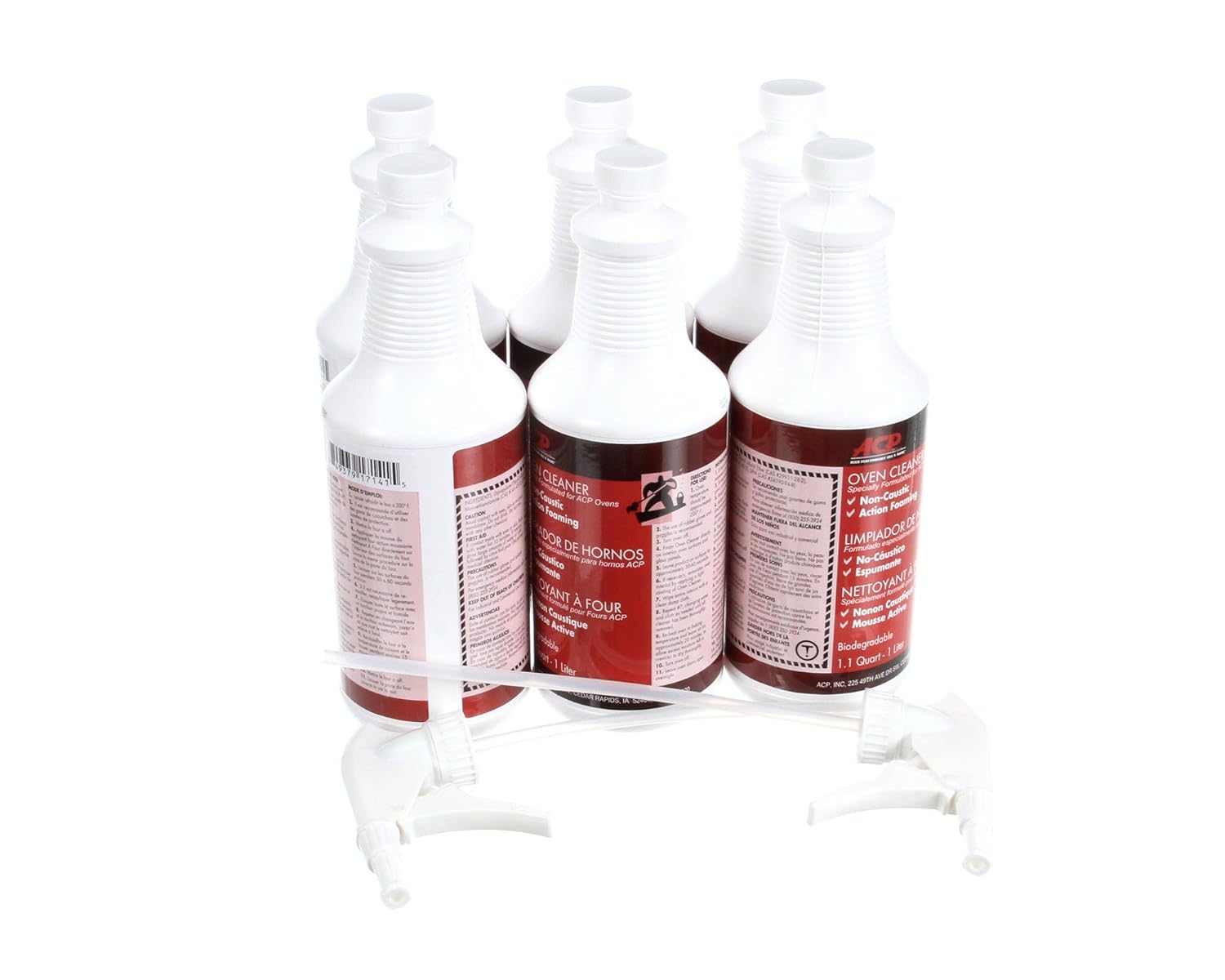 AMANA Menumaster Xpress Oven Cleaner (6) 1 Liter Bottles, (2) Nozzl CL10 - - Genuine OEM Replacement Part