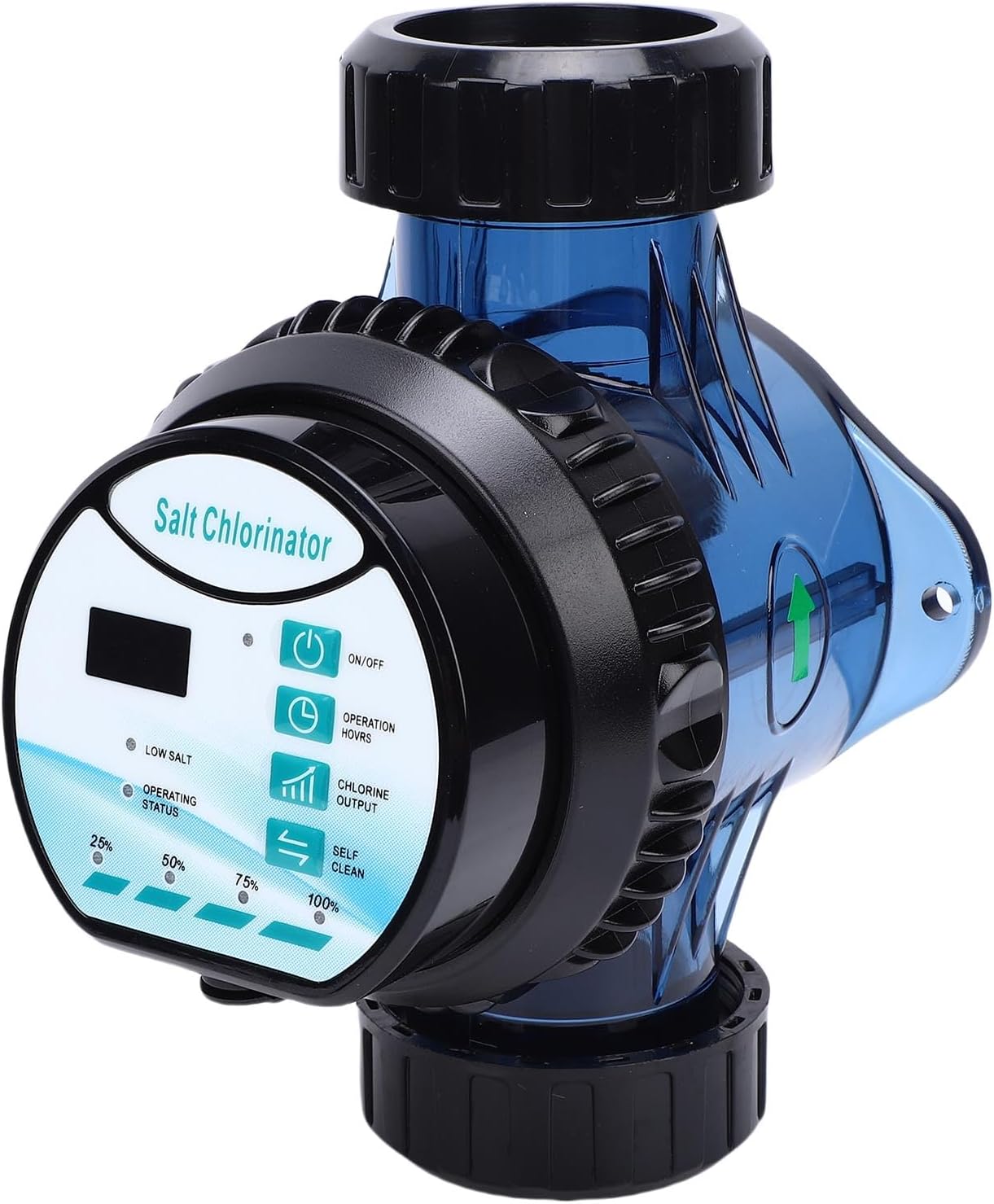 Jiawu Saltwater Pool Chlorinator System, Self Cleaning WiFi Salt Chlorines Generator with Ti Plates for 11,887.7 Gallon Inground, Hot Tubs, Salt Cell for Pool