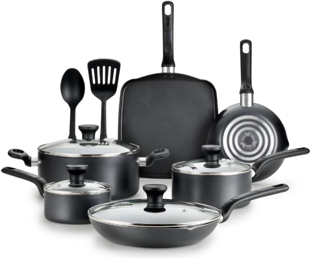 12PC set RED kitchen cookware non stick cooking pot sets pots and pans nonstick cookwear