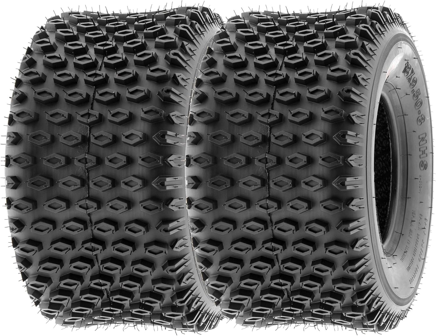 SunF 18x9.5-8 18x9.5x8 ATV UTV Tires 6 Ply Light Weight Tubeless A012 [Set of 2]