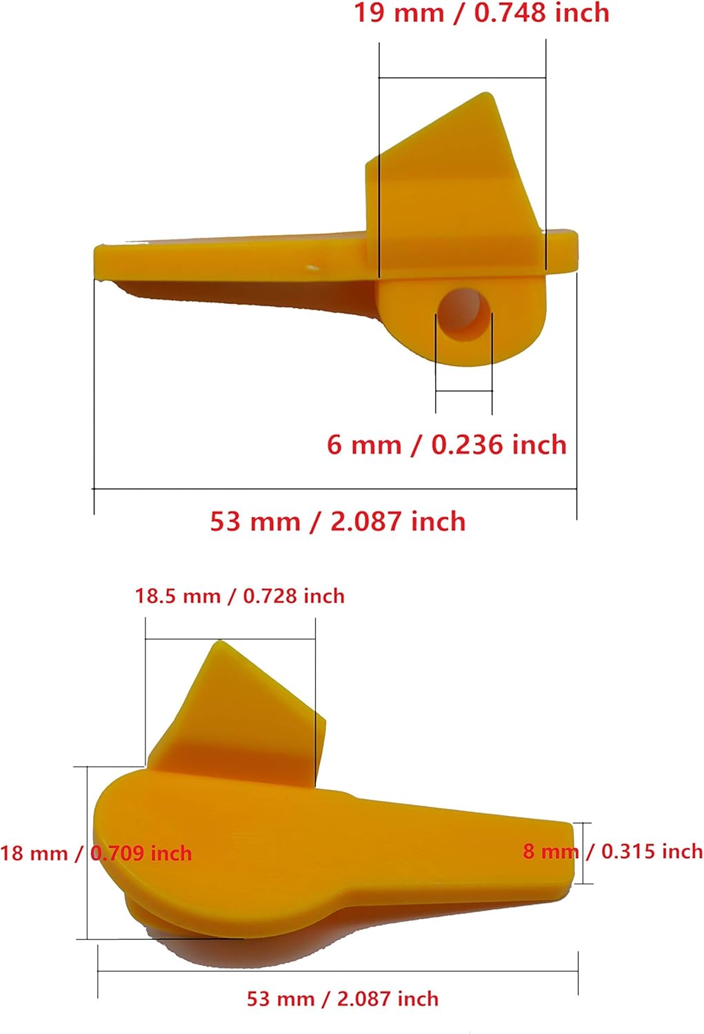 Tire Changer Plastic Insert, Tire Machine Guard, Wheel Rim Edge Protector for Mount Duck Head, Nylon Tyre Demount Fitting Head Part, 6 Front (Upper) + 6 Rear (Lower) Insert Kit/Pack, 5 Packs, 02YCL