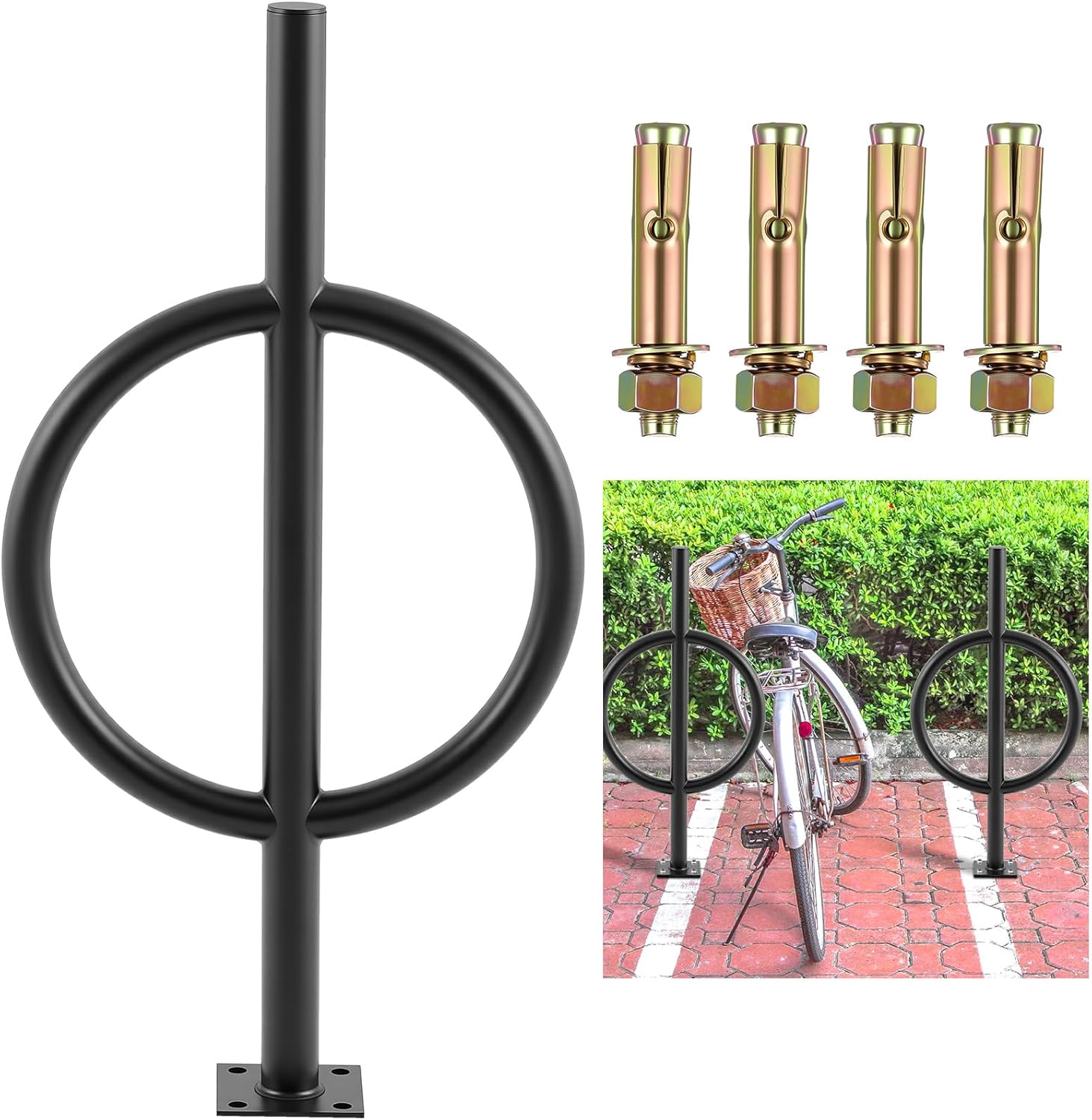 5 Bike Capacity Wave Bike Rack Commercial Bicycle Rack 40