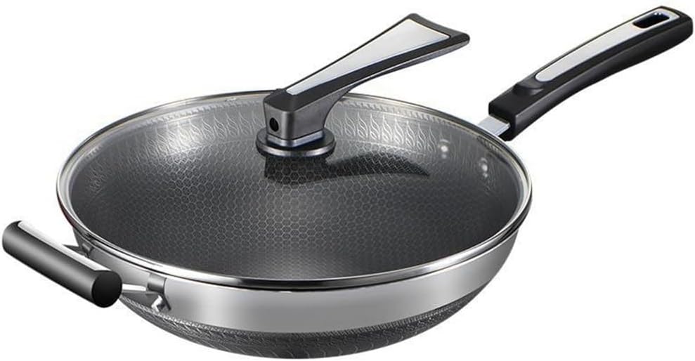 316 Stainless Tainless Non-stick Household Five-layer Honeycomb Wok