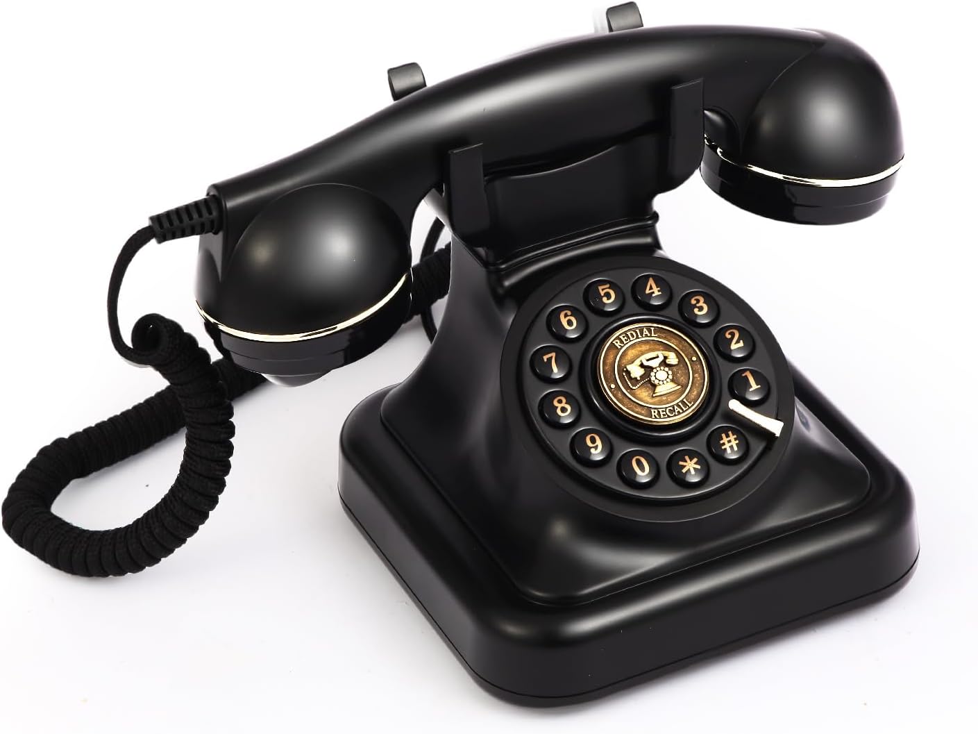 Audio Guest Book Wedding Phone, Audio Guest Book Record Customized Audio Messages Guest Book Alternatives Classic Retro Phone for Parties Birthdays Rentals Confessions Special Occasions (White)