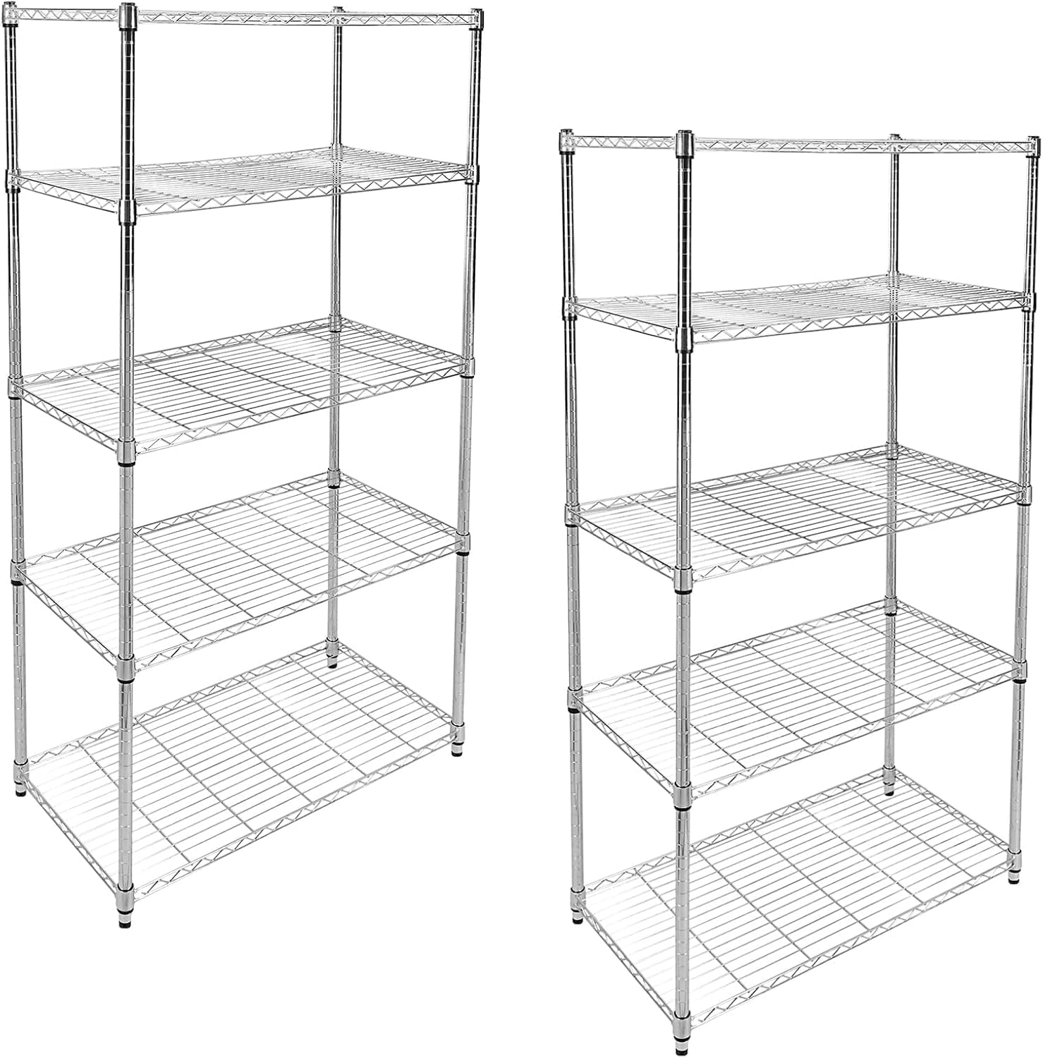Simple Deluxe Heavy Duty 5-Shelf Storage Shelves, 1750Lb Loading Capacity, 35.43