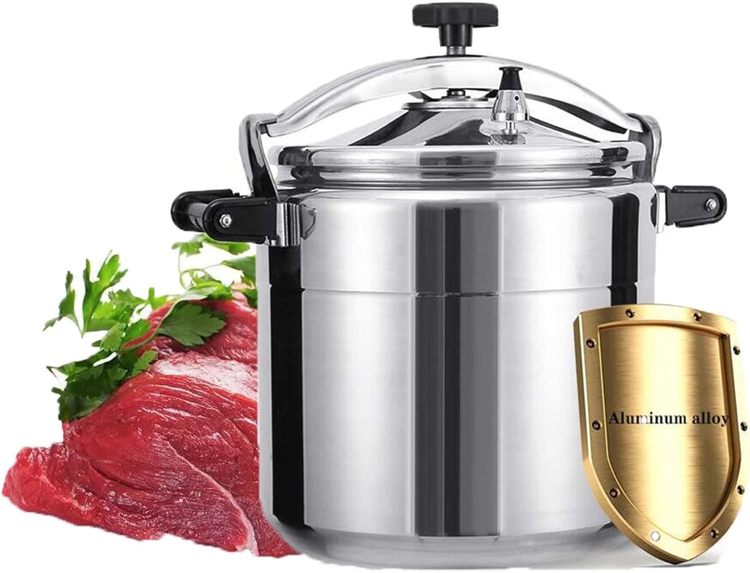 40qt Pressure Cooker, Commercial Very Large Pressure Canners, Multifunction Xplosion Proof Large Steamer Cooking Pressure Cookers, Can Be Used in Kitchens, Hotels, Restau,15 Quarts