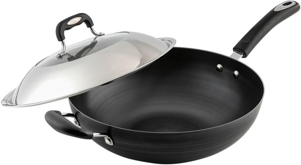 Flat Bottom Wok Pan Woks And Stir Fry Pans Iron Cookware Traditional Chinese For