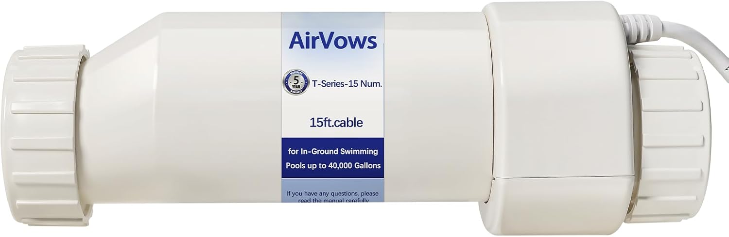 Salt Cell T9 Series Compatible with Hayward T9 Cell,3 Years Customer Service,Cuts Chlorine Costs by 50%,Up to 25,000 Gallon Pools,Compatible with AquaRite,SwimPxxx,ProLogxx,AquaPlus (40,000Gallons)