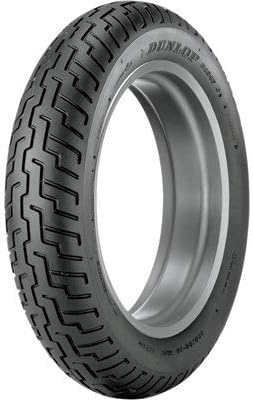 110/90-19 (62H) Dunlop D404 Front Motorcycle Tire Black Wall for Honda Shadow 1100 Spirit VT1100C 1996-2007