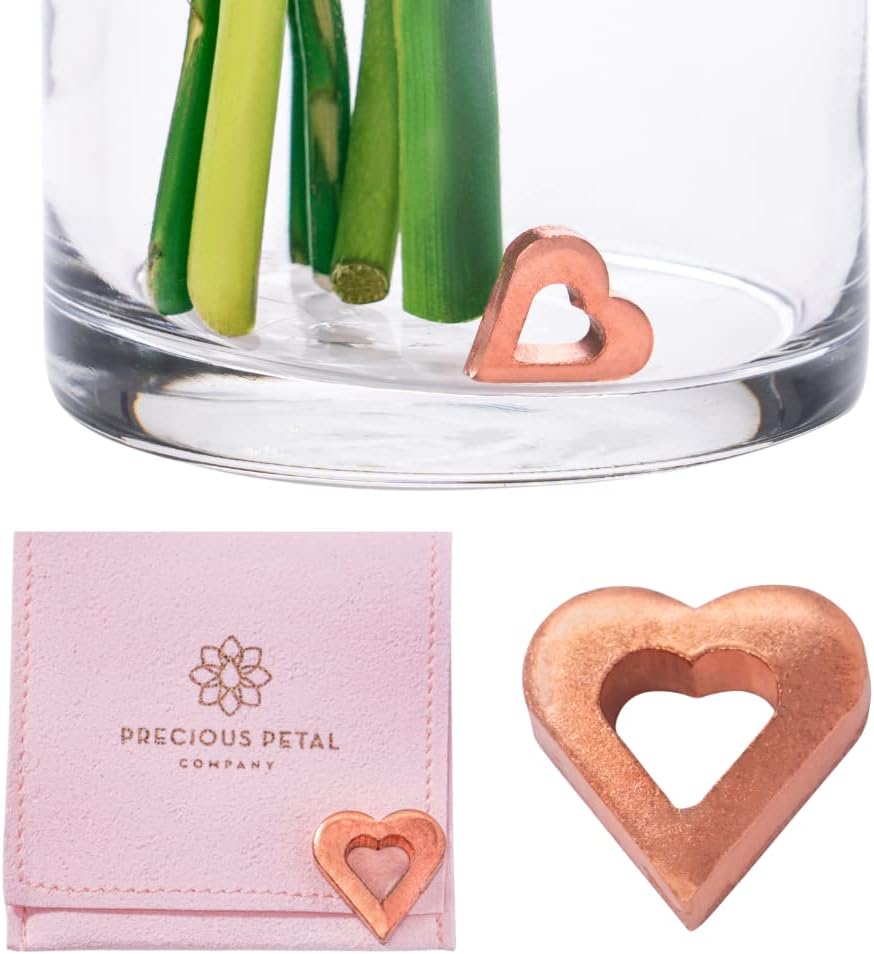 Fresh Cut Flower Food for Fresh Cut Flowers Alternative. Flower Vase Copper Charm Keeps Flower Water Clean and Clear. No More Flower Food Packets