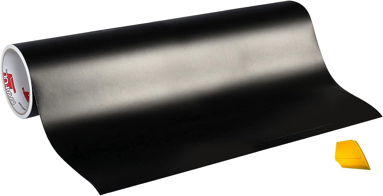Oracal 651 Matte Black Vinyl for Craft Cutters and Vinyl Sign Cutters 24” x 50ft + Detailer