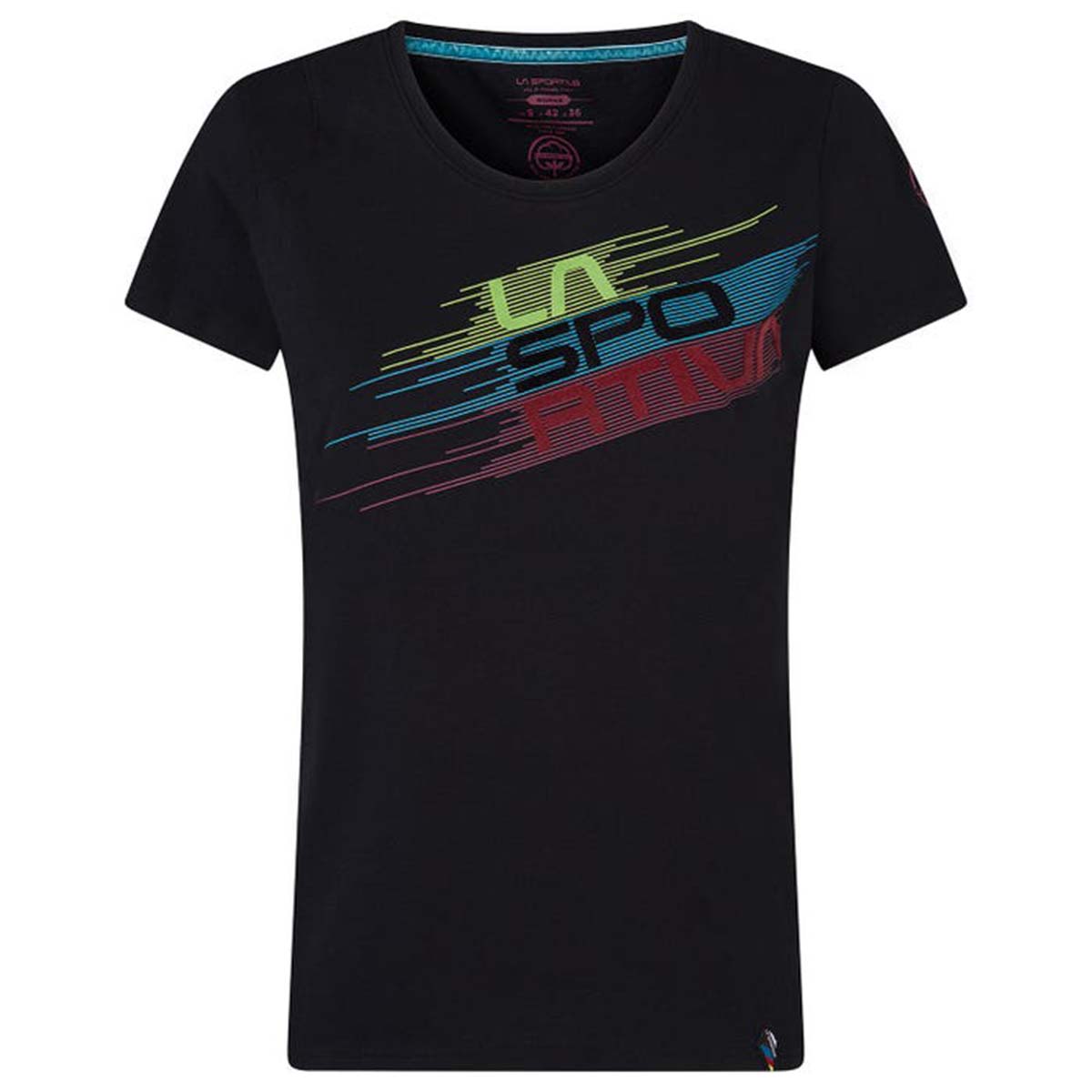 Stripe Evo Womens Climbing T-Shirt Black