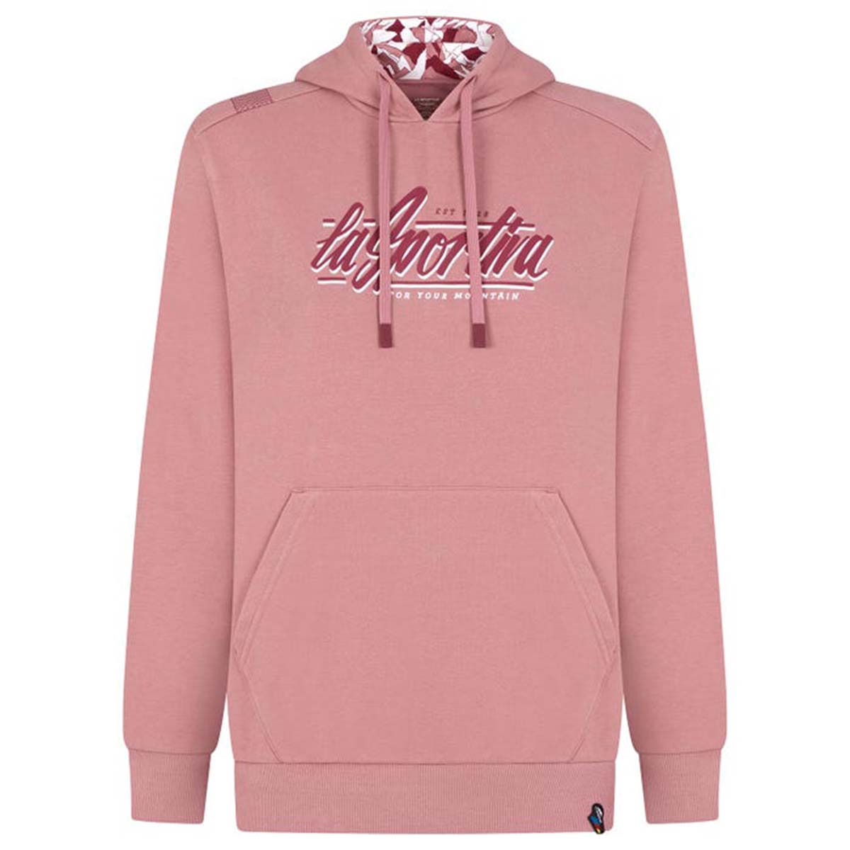 Retro Womens Climbing Hoodie Pink