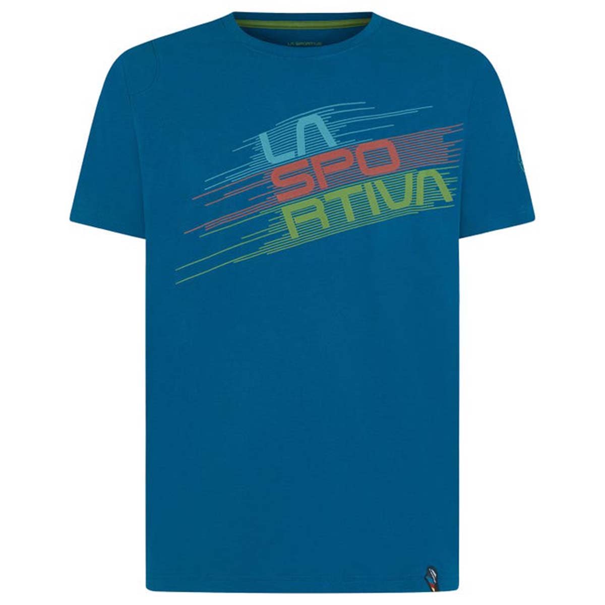 Stripe Evo Mens Climbing T-Shirt Blue
