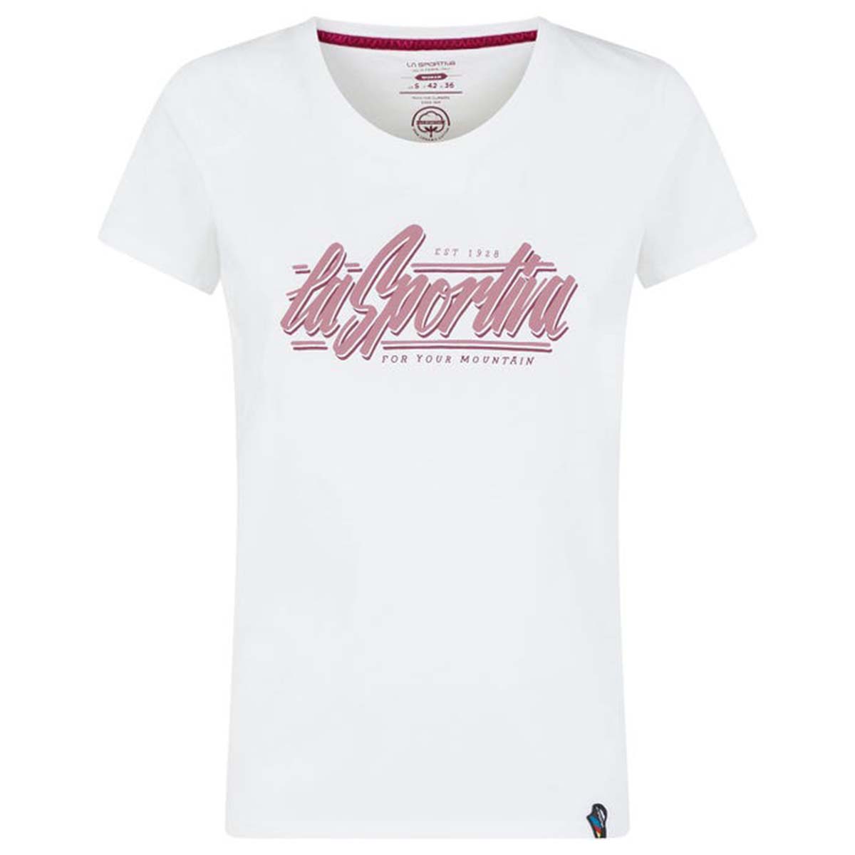Retro Womens Climbing T-Shirt White