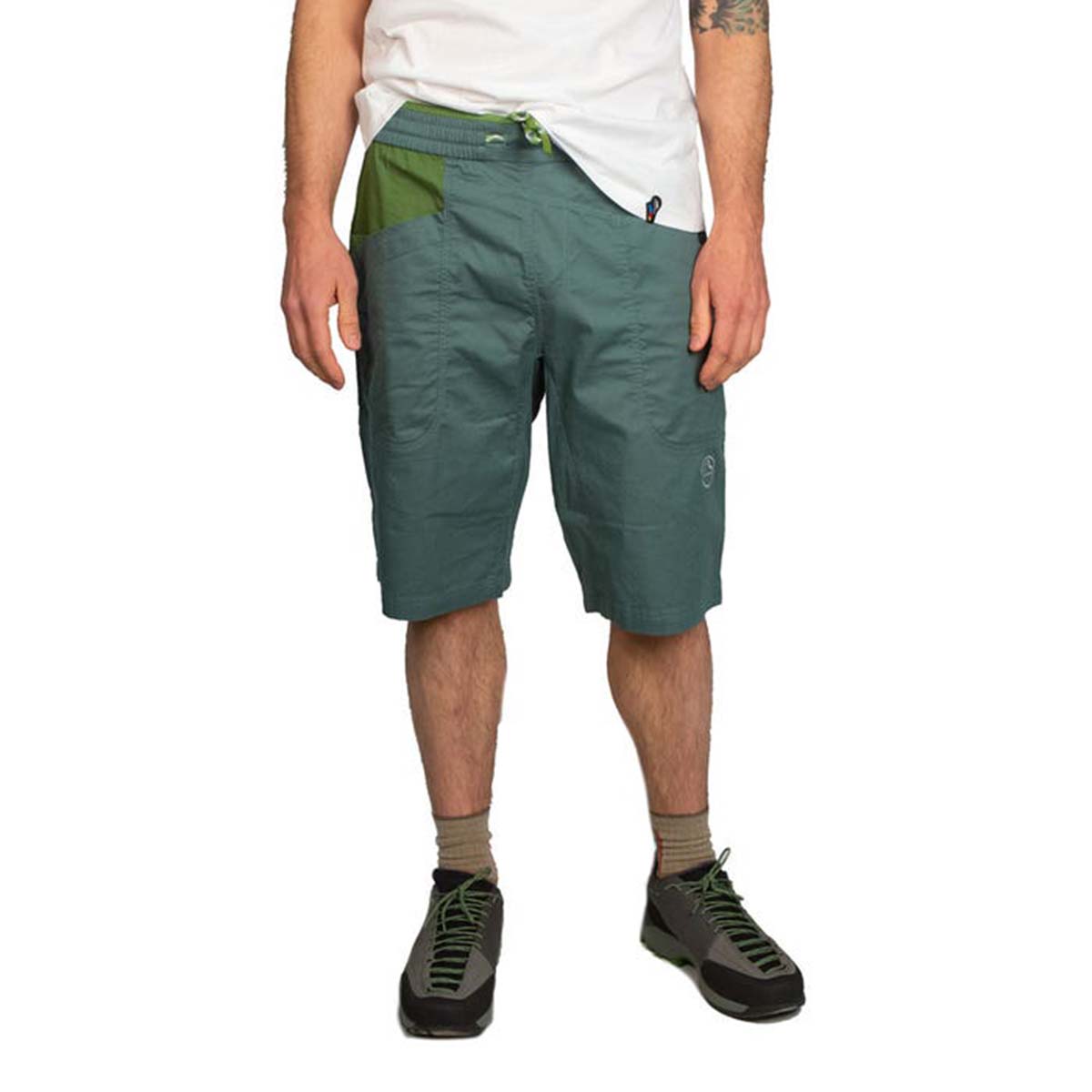Bleauser Mens Climbing Shorts Green