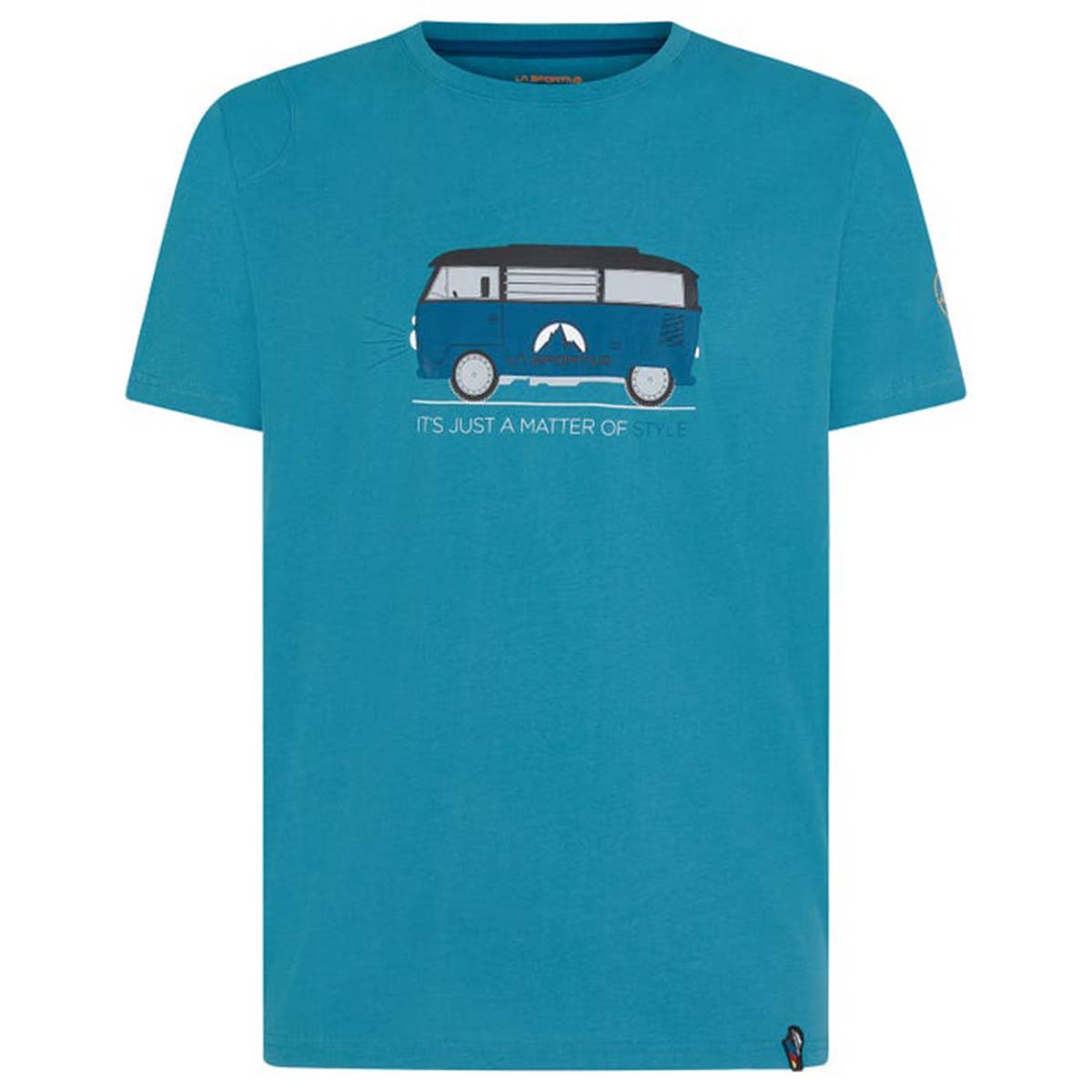 Van Mens Climbing T-Shirt Blue