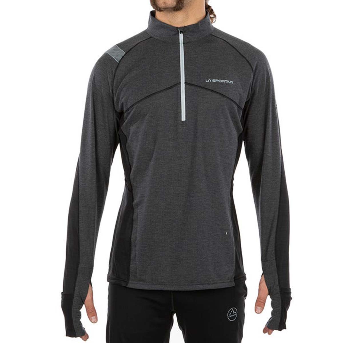 Swift Long Sleeve Mens Running Shirt Black