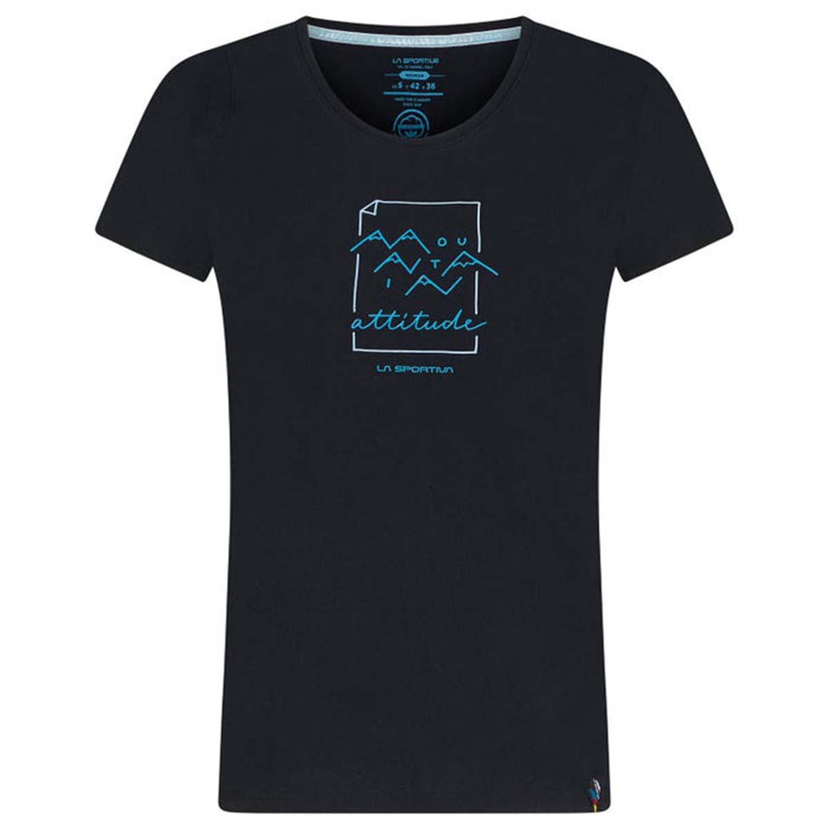 Attitude Womens Climbing T-Shirt Black