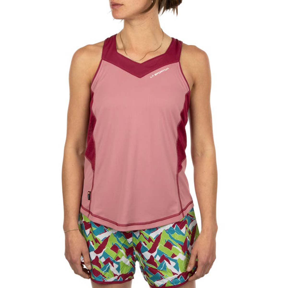 Joy Womens Running Tank Top Pink