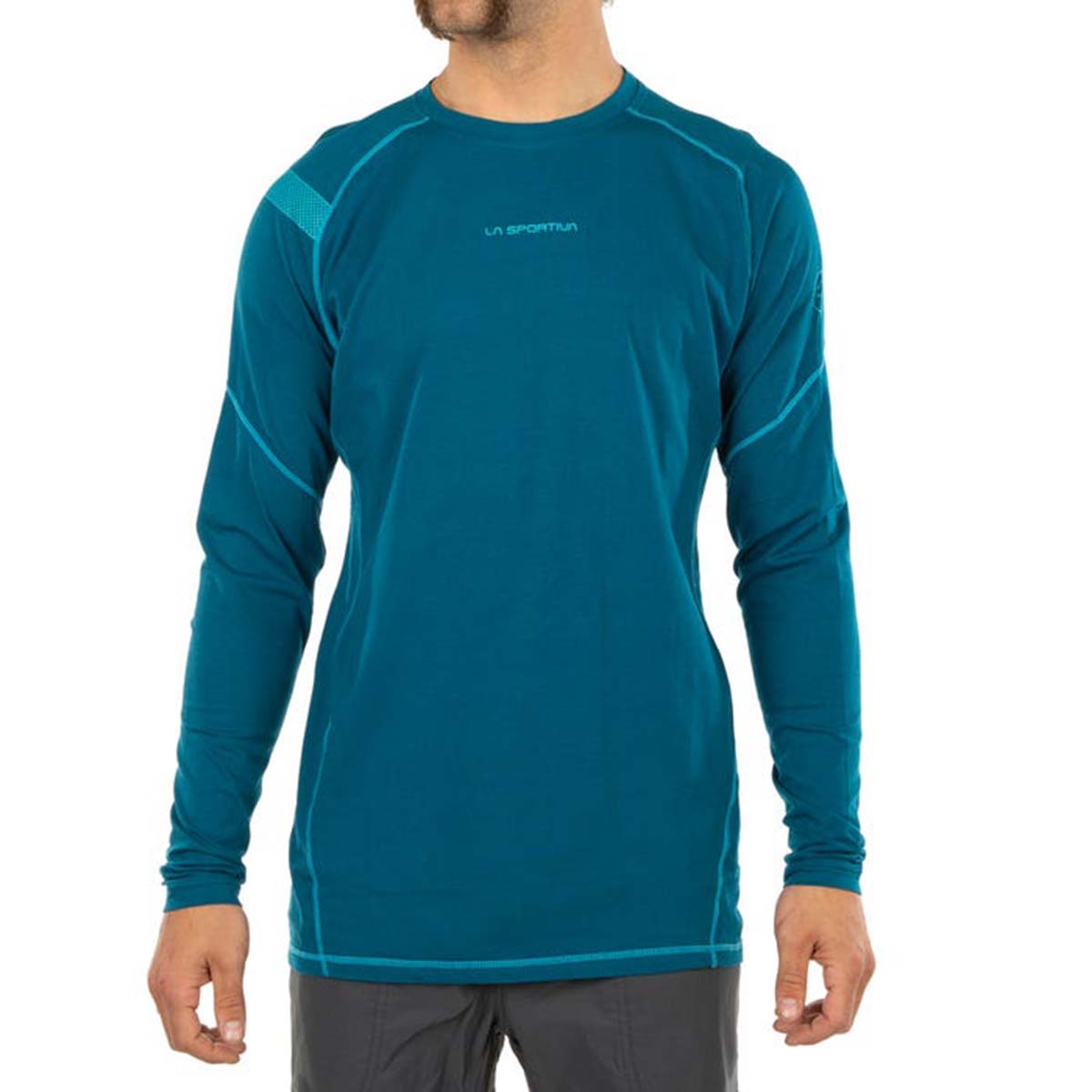Future Long Sleeve Mens Climbing Shirt Blue