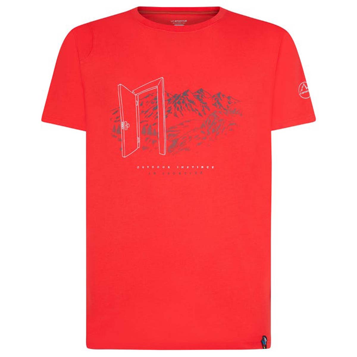 Outdoor Mens Climbing T-Shirt Red