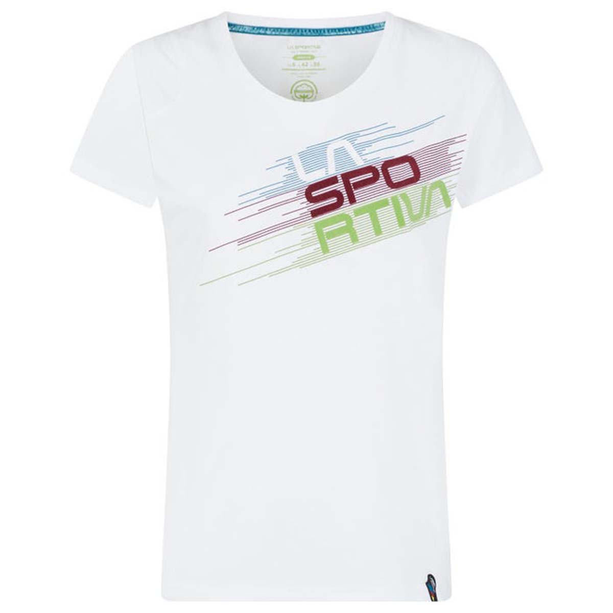 Stripe Evo Womens Climbing T-Shirt White