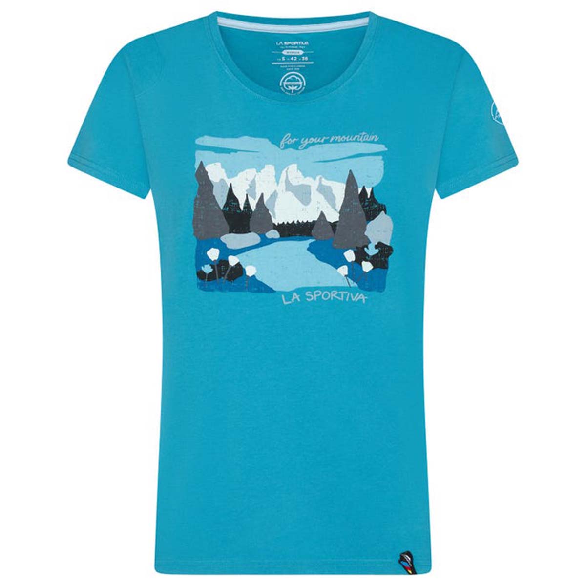 Valley Womens Climbing T-Shirt Blue