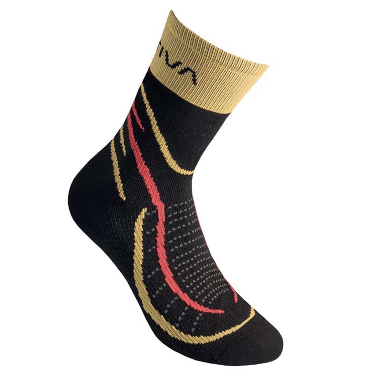 Sky Mens Running Socks Black