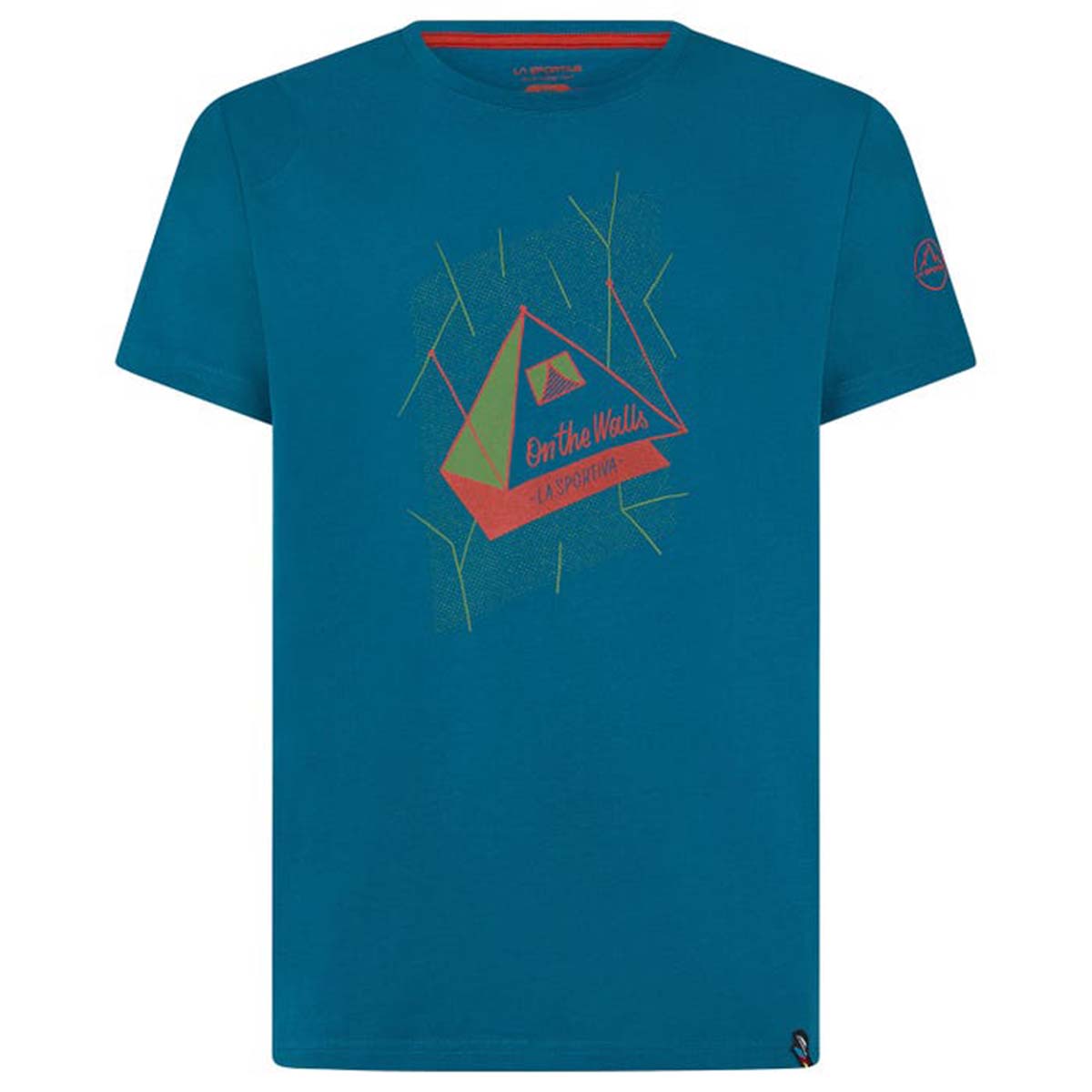 On the Walls Mens Climbing T-Shirt Blue