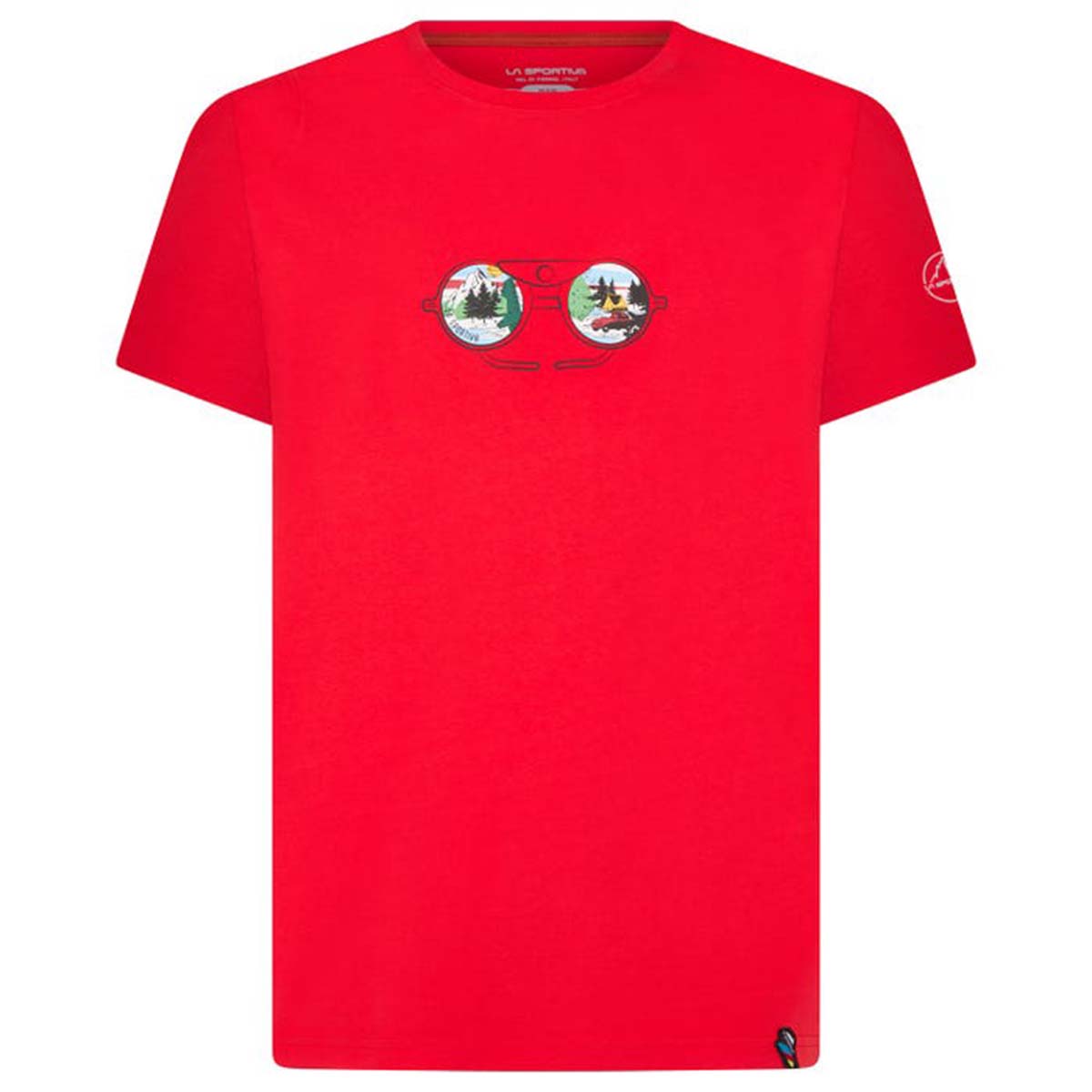 View Mens Climbing T-Shirt Red